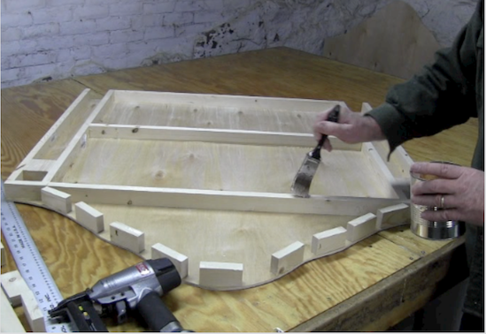 DIY tufted headboard frame 3 DIY tufted headboard frame