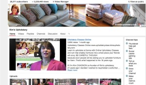 Kim's upholstery YouTube page.