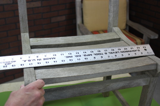 measure upholstery foam cushions