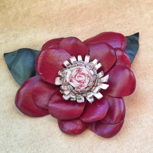 My Try at Leather Flowers