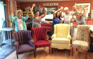 We did it celebration Hands-on Upholstery Workshop in Lancaster MA