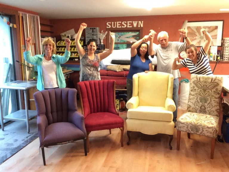 June 3rd to 5th, 2016 Chair Upholstery Lancaster, MA Kim