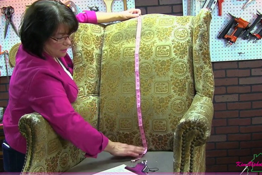DIY Measuring your Chair for Fabric yardage