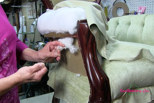 How to Make a Knife Edge Back T-Cushion - Kim's Upholstery