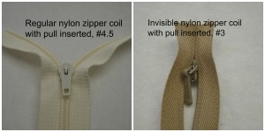 zipper sizes