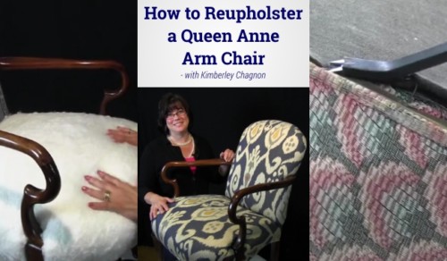 How To Reupholster A Queen Ann Arm Chair