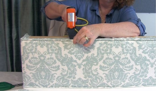 How To Make A Fabric Covered Window Cornice Kim S Upholstery