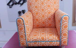 Child sized chair upholstery