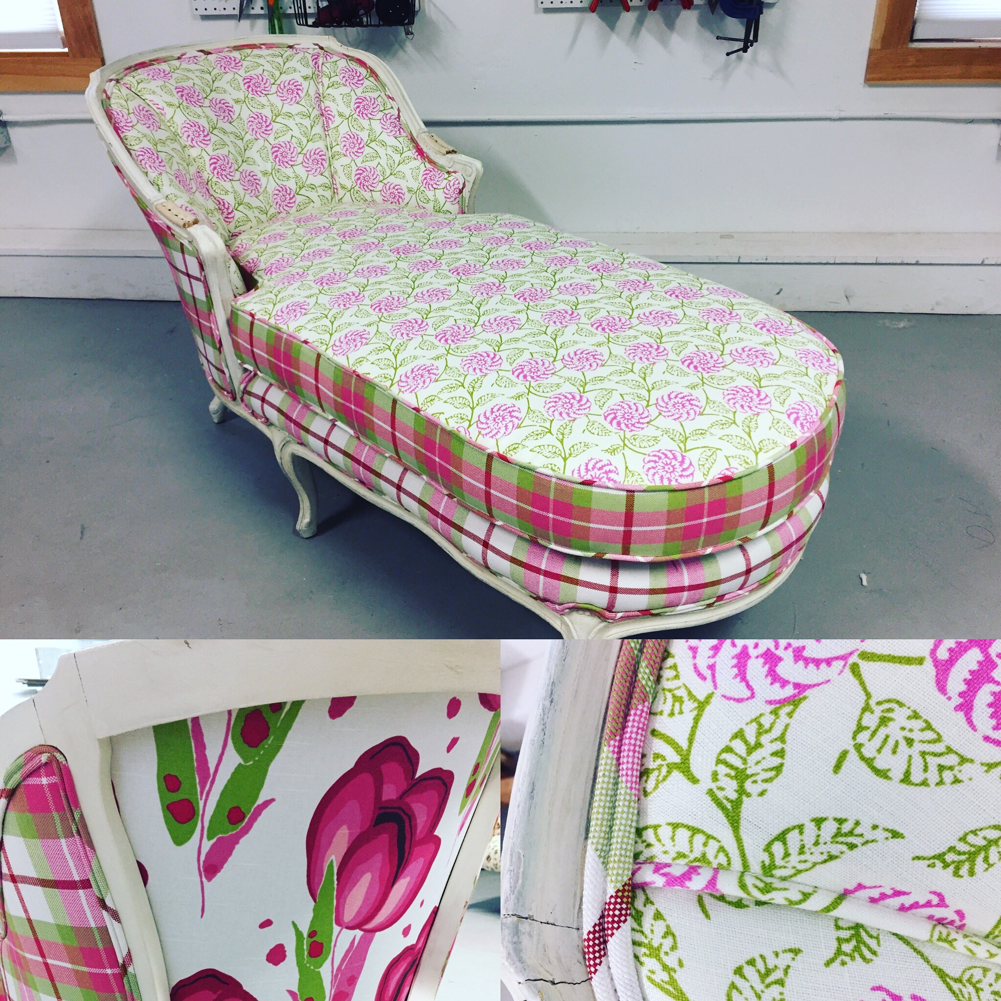 Upholstering a French Provincial Chaise
