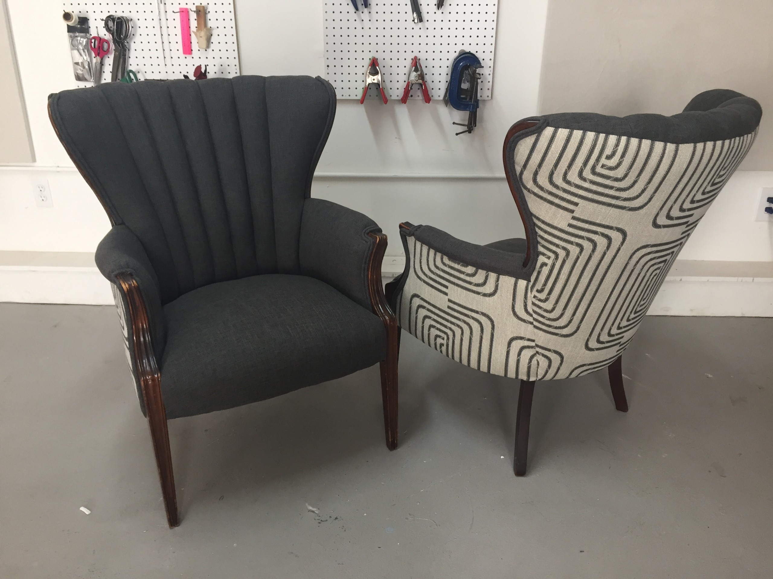 Vintage Channel Back Chairs