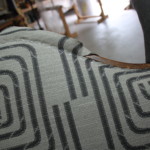 Channel Back chair upholster outside fabric
