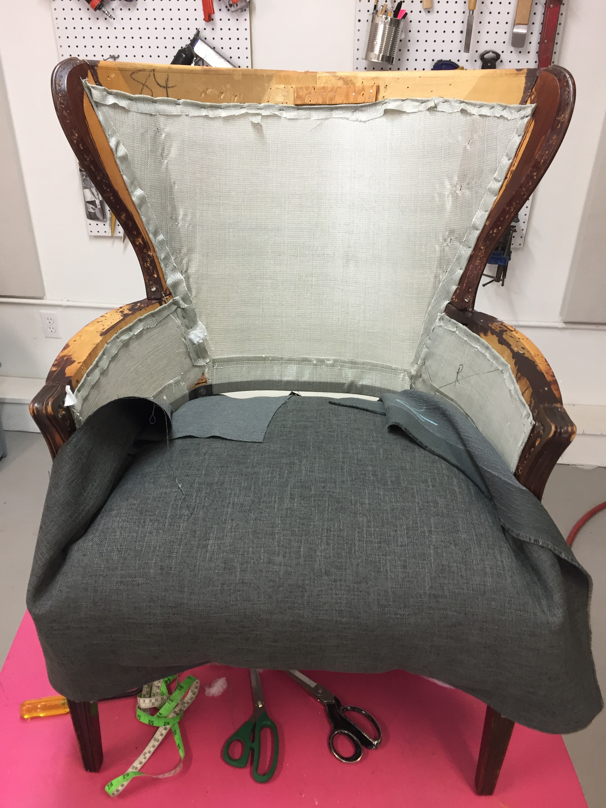 Upholstering A Pair Of Vintage Chairs Kim s Upholstery