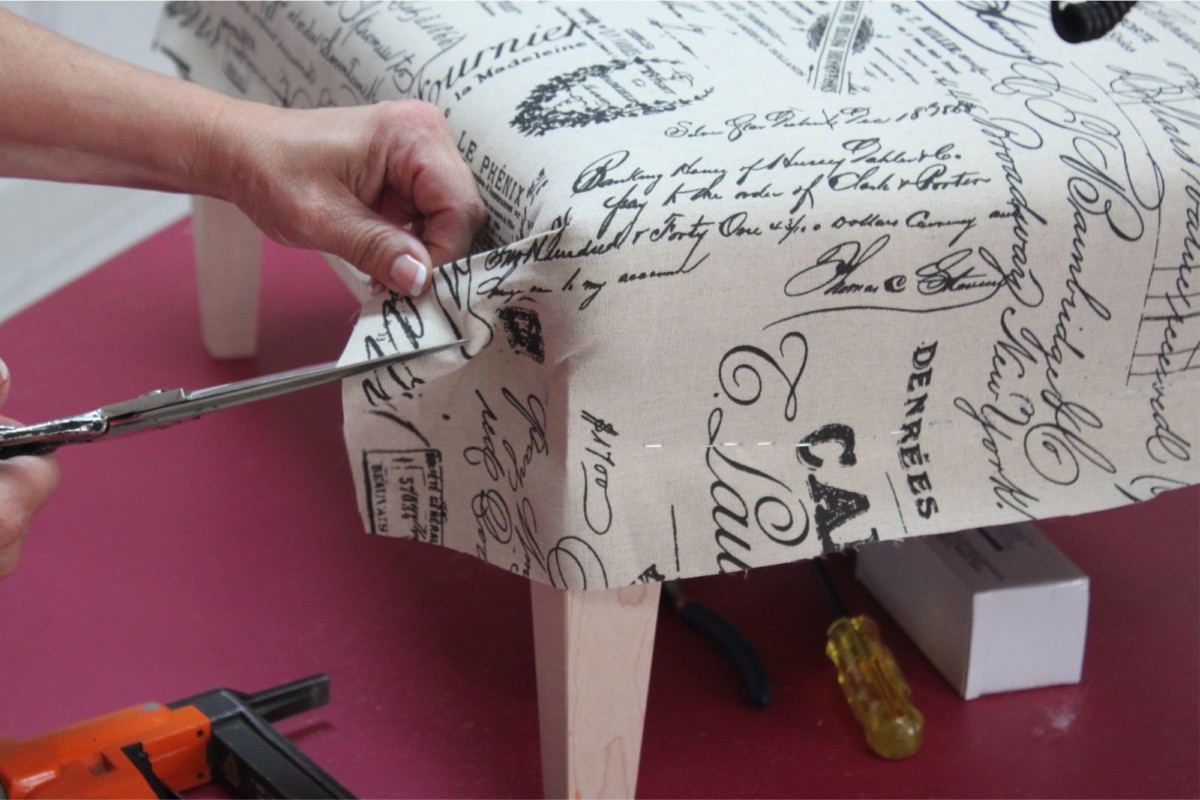 DIY Ottoman Upholstery Project Getting Started as an Upholsterer