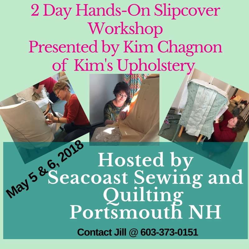 Hands-on Slipcover Workshop Portsmouth NH