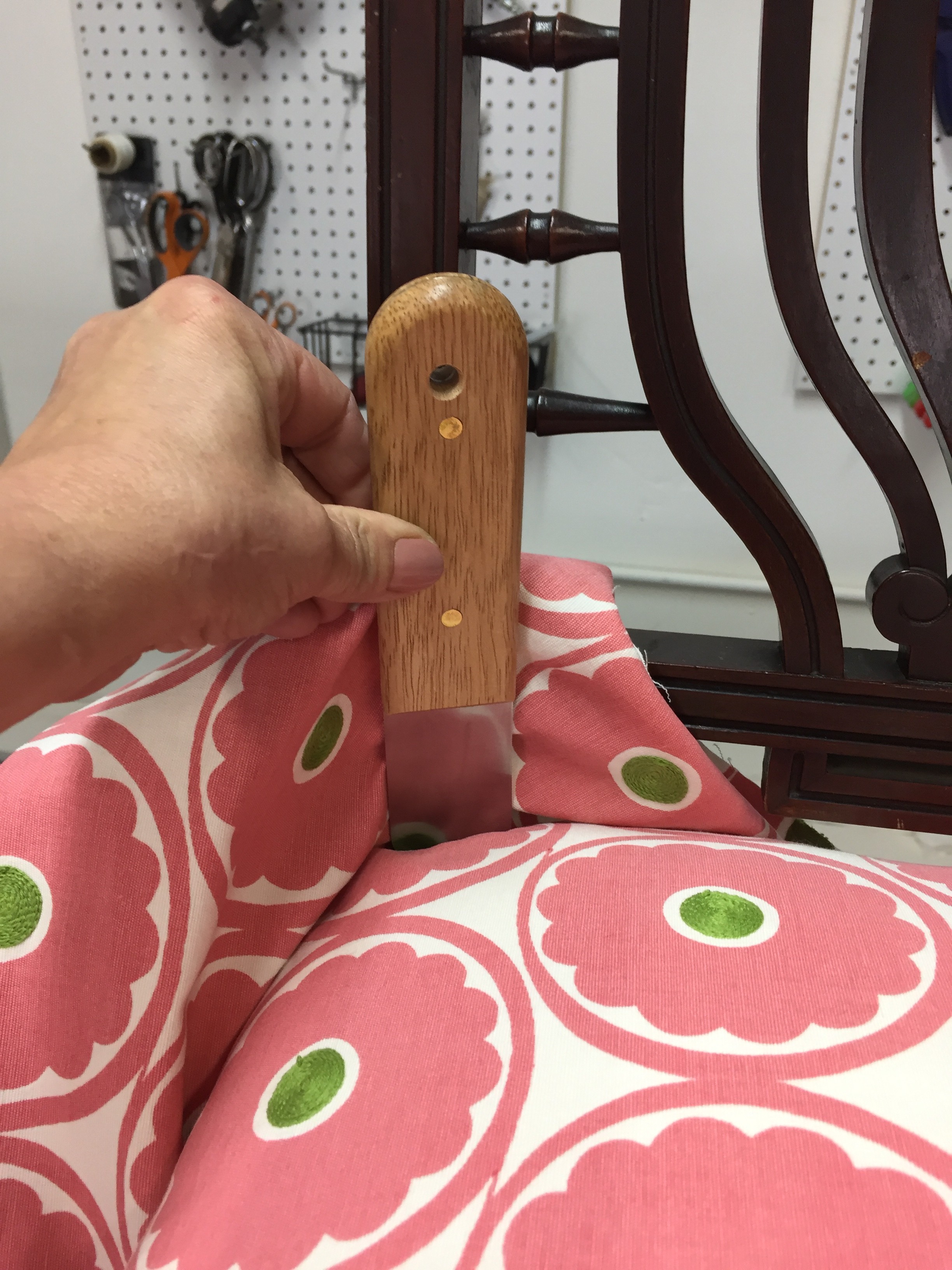 Upholstery and Slipcover Tucking Tool