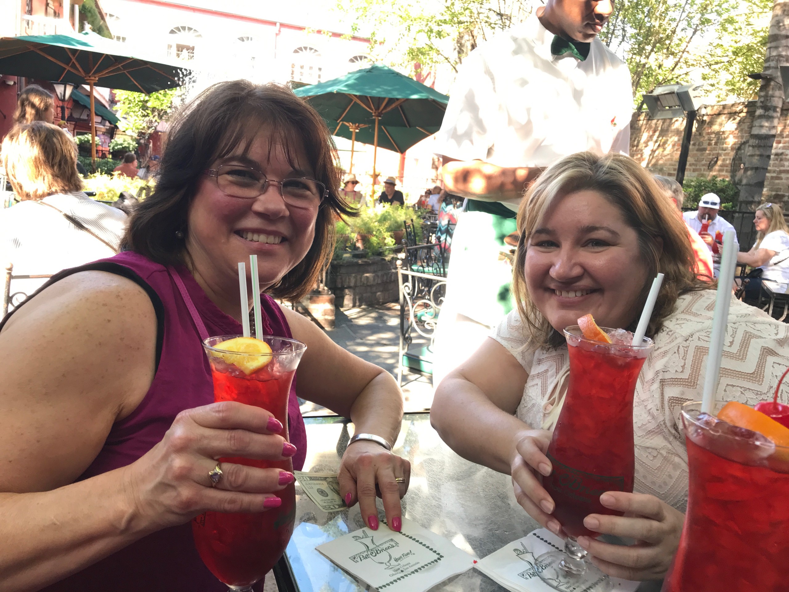 Karly and Kim Drinking Hurricanes in NOLA