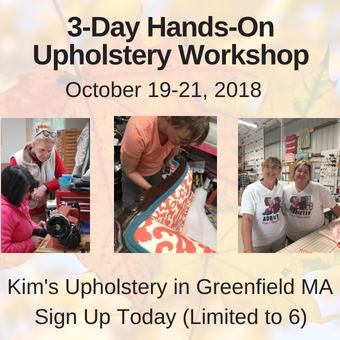 Hands- On Upholstery Workshop Class Greenfield MA