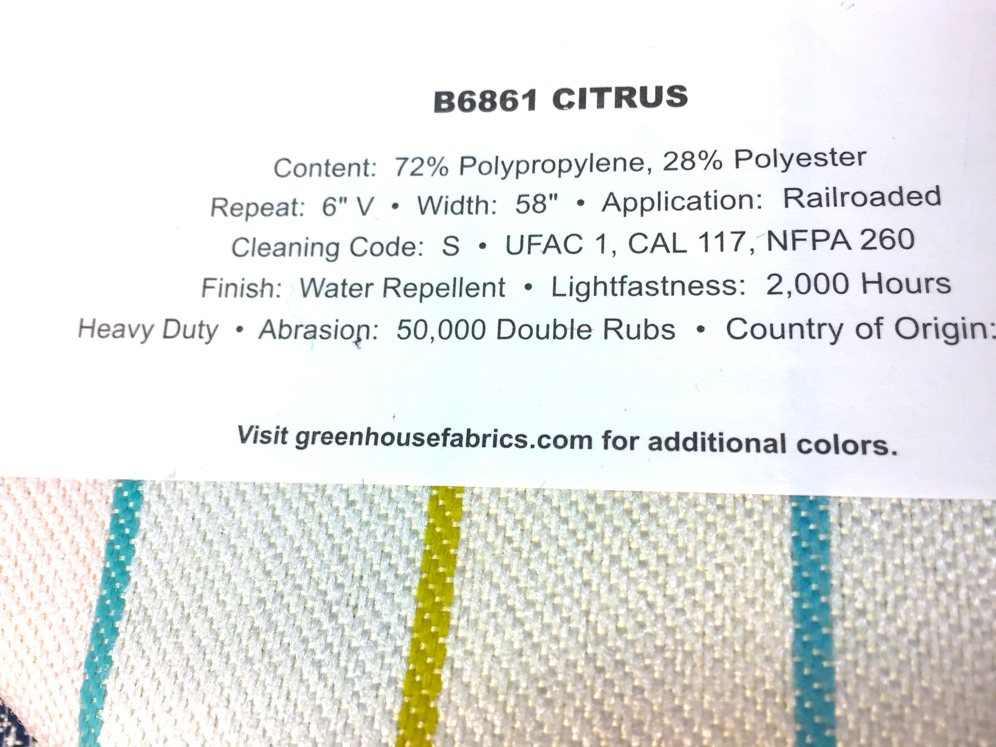 Upholsterry fabric 2000 hours light fastness