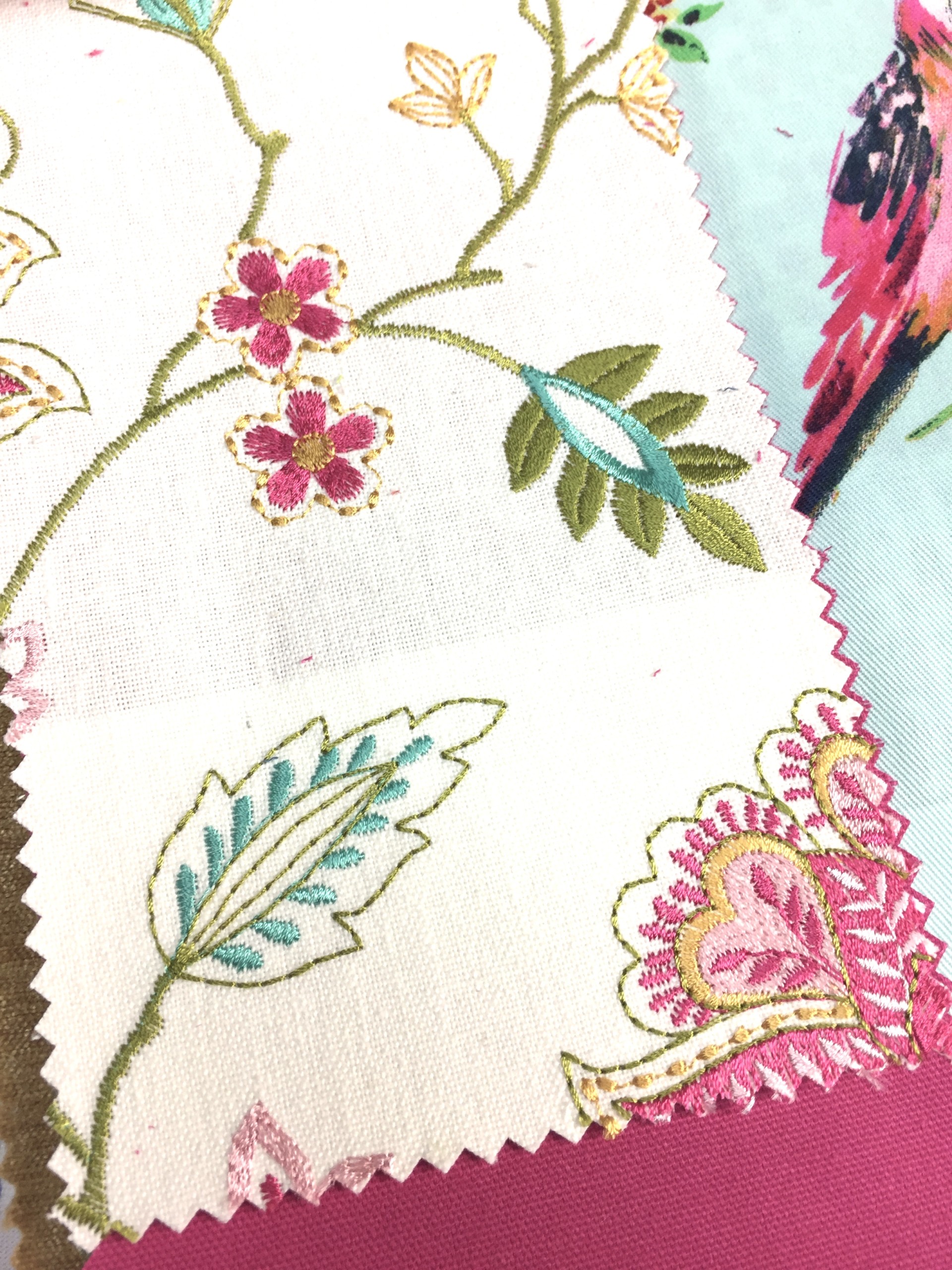 Upholstery Fabric Embroidery