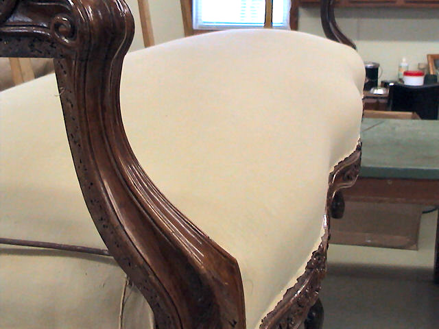 Buckminster upholstery Sculpted seat tradtional upholstery