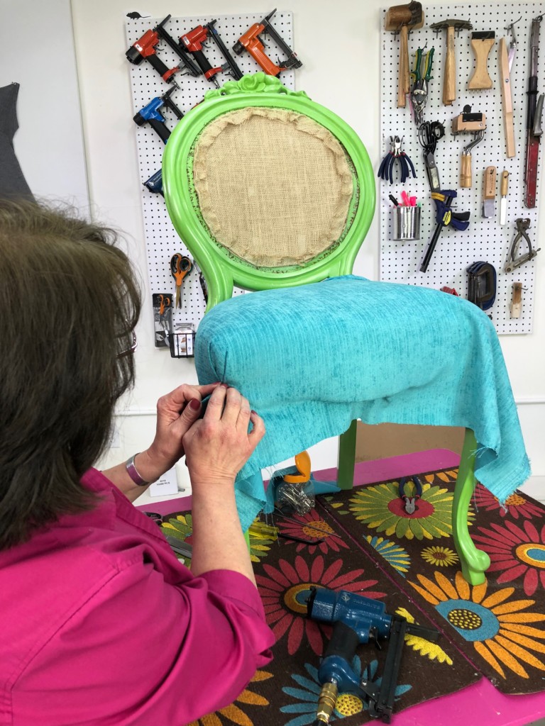 How to Reupholster a Dining Chair Video Tutorial Kim's Upholstery