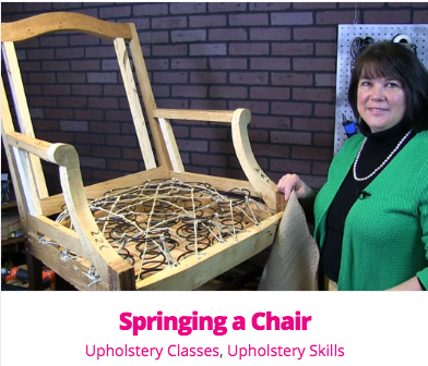 Springing Up A Chair Upholstery DIY