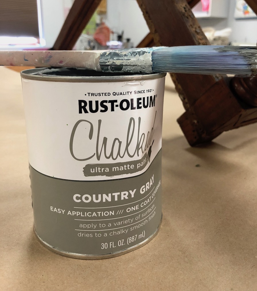 Rust-Oleum Chalk Paint Kim's Upholstery Eastlake Chair Reupholstery