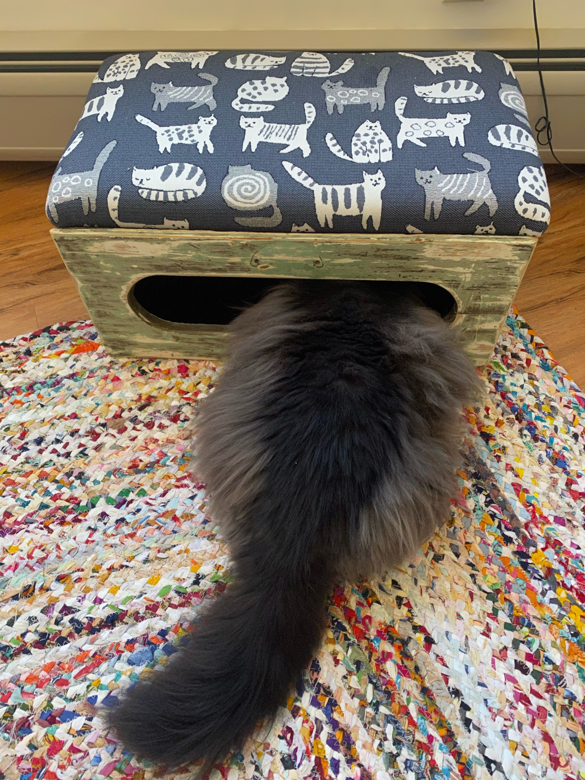 Upcycled Drawer Cat bed 3