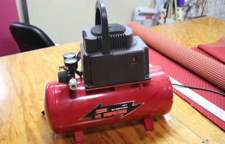 air compressor- tools needed to upholster at home