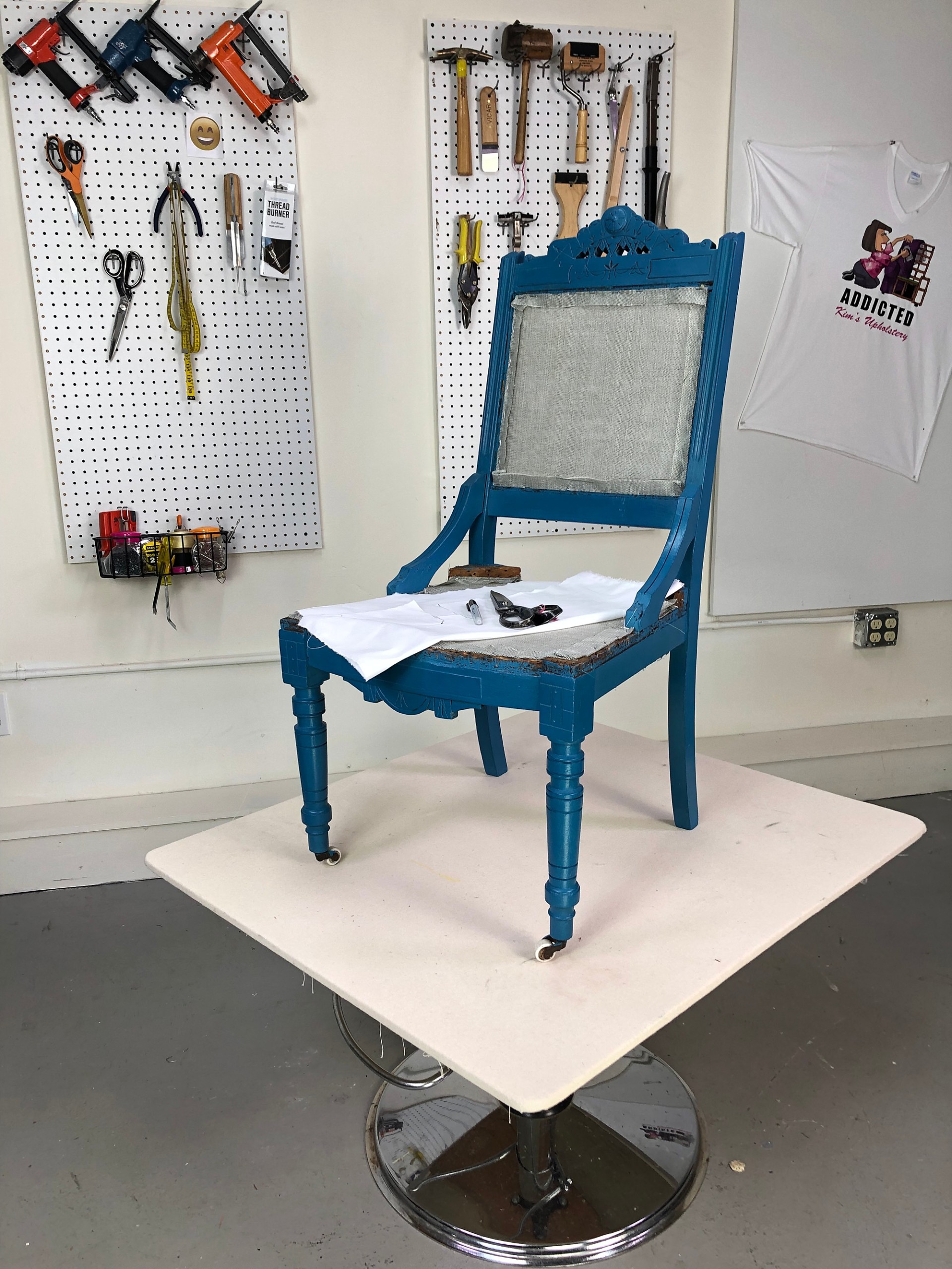 blue chair from teardown