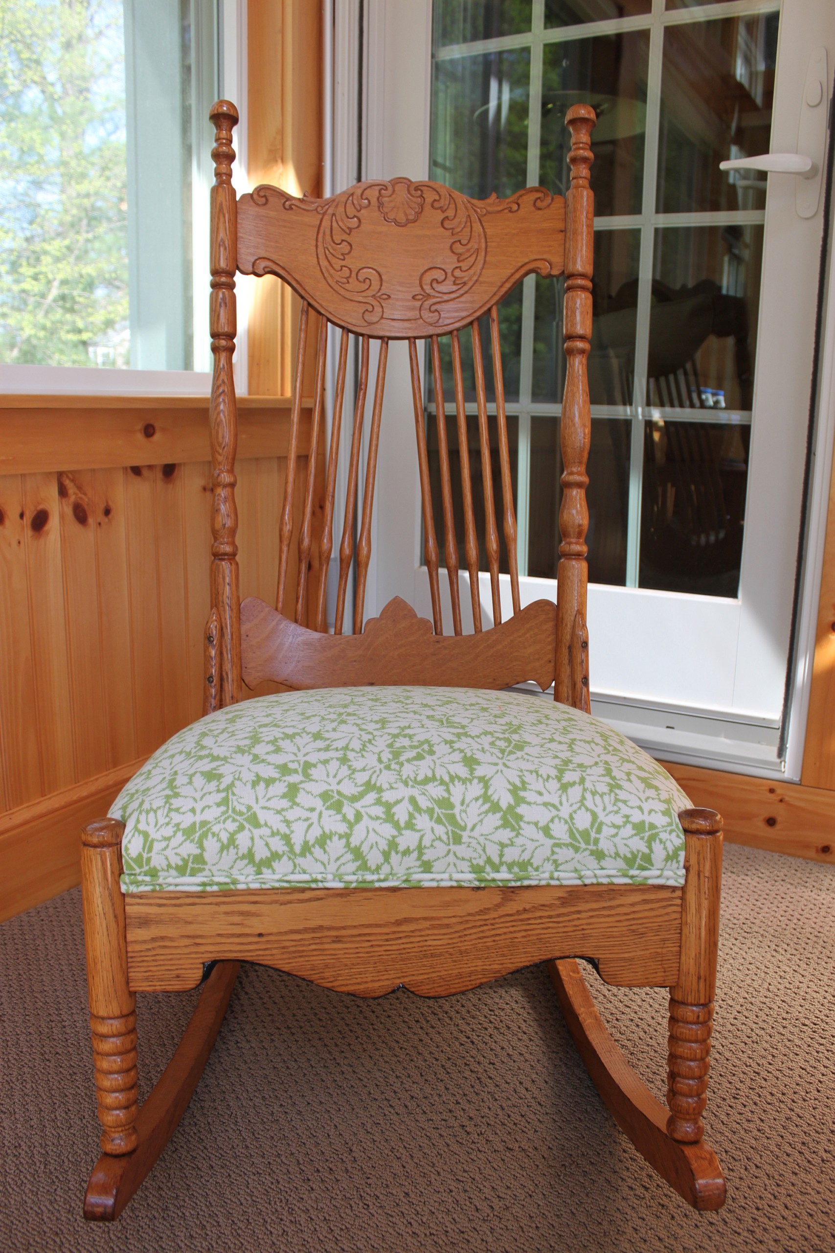 upholstered rocking chair seat
