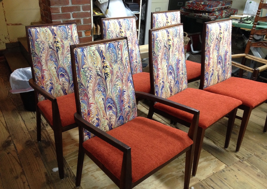 how to reupholster dining room chairs