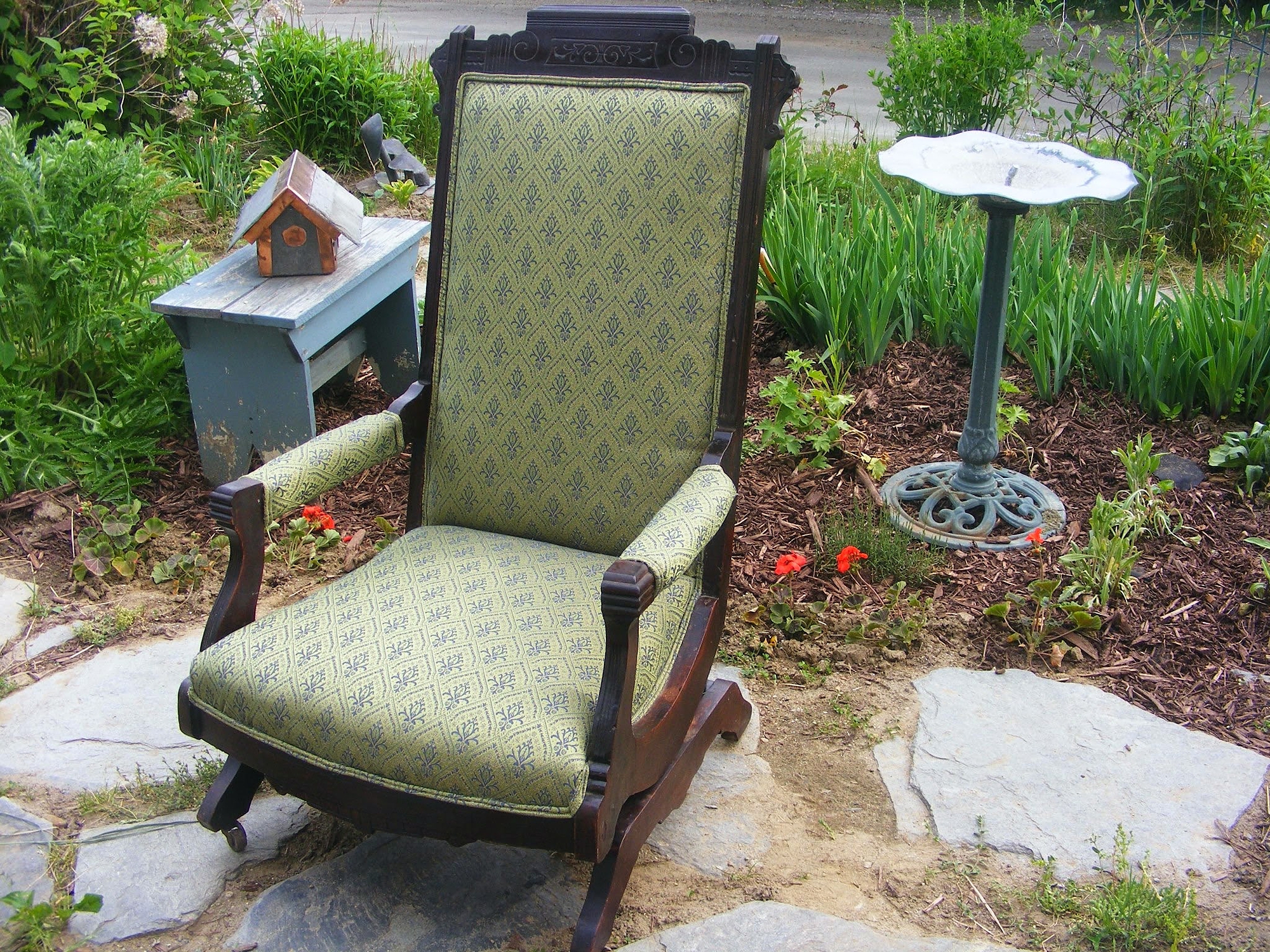 vintage rocking chair | upholstery project