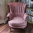 re-upholstered Channel Back Chair