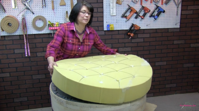DIY Round Ottoman | Online Upholstery Experts