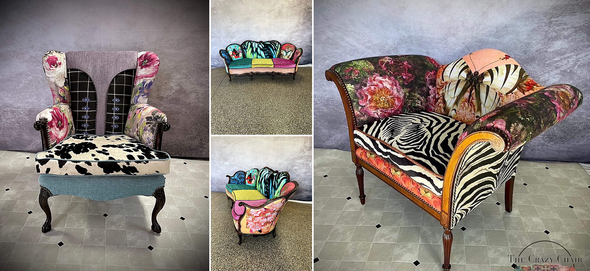 colorful and unique upholstered chairs