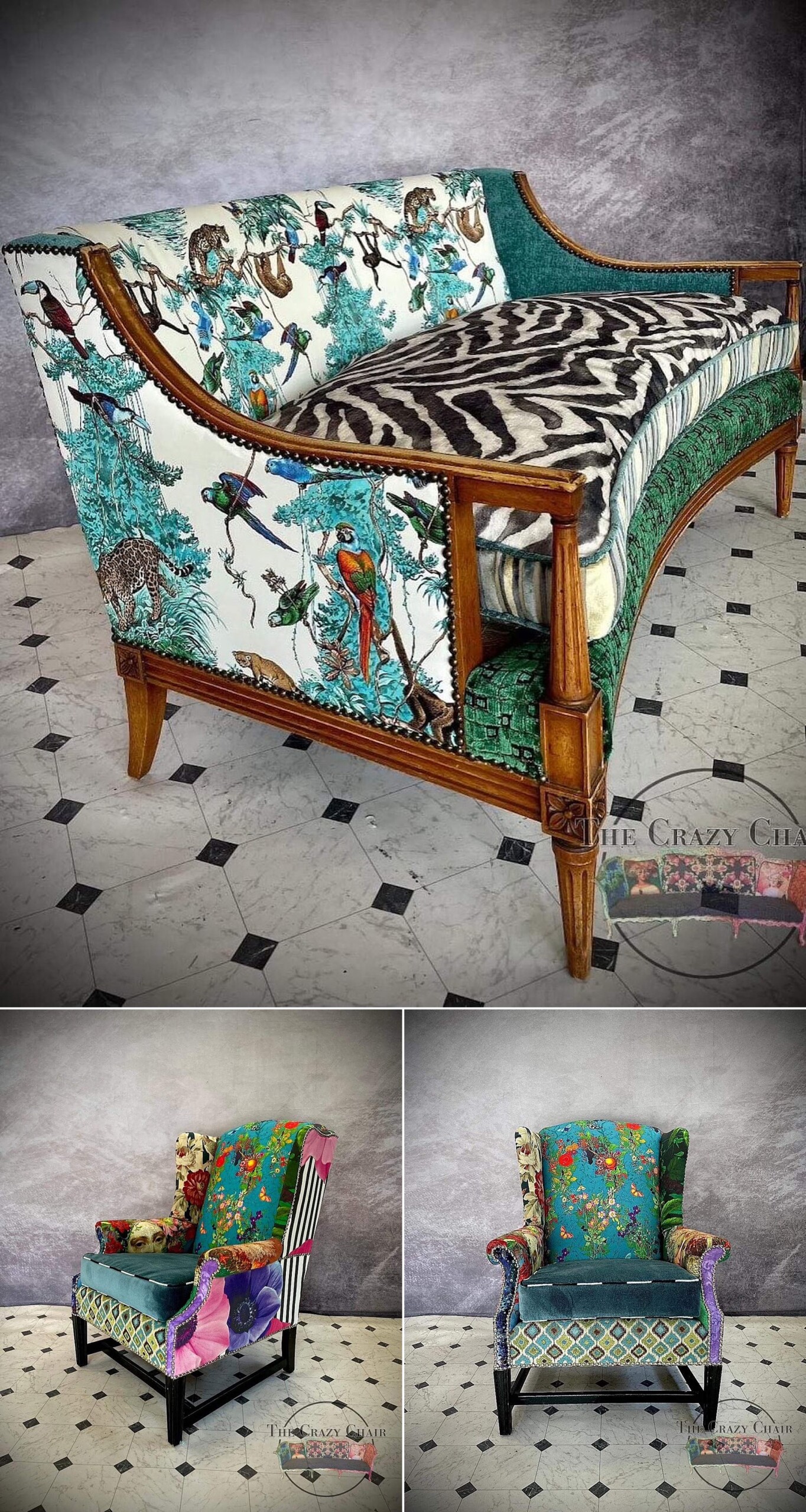 fun and bold upholstered chairs