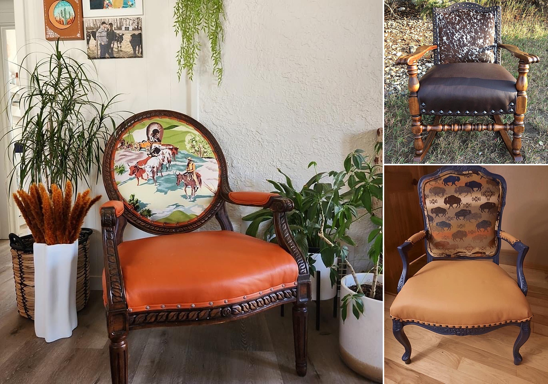 animal inspired upholstered chairs - creating your upholstery niche