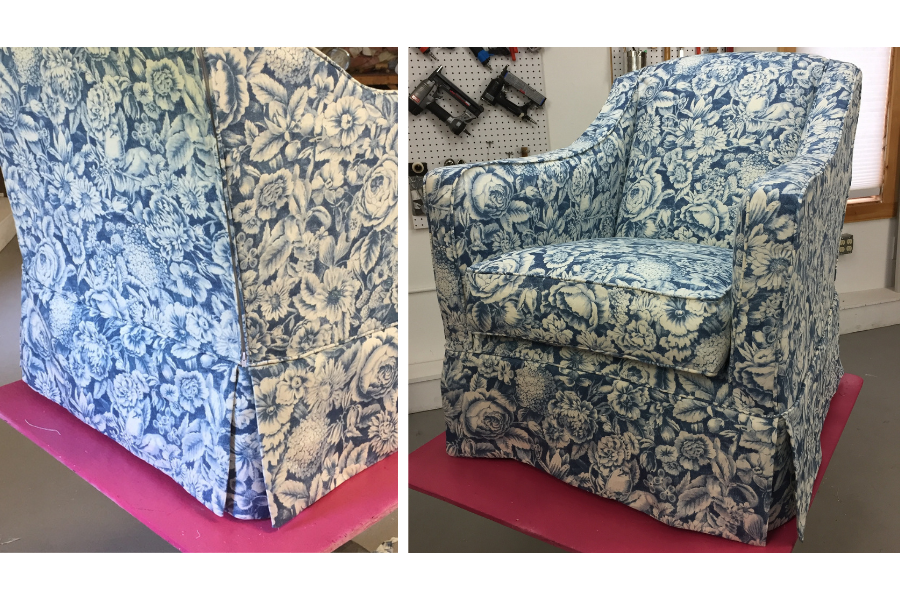 DIY Fitted Slipcover DIY Floral Print