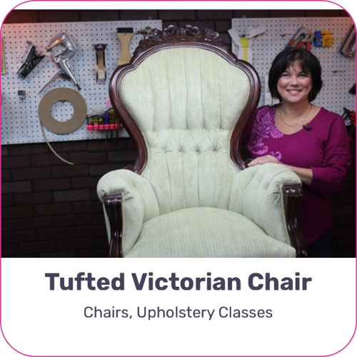 Upholsltery classes near me Membership Tutorials1 Upholsltery classes near me Tufted Victorian Chair